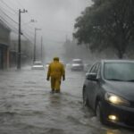 Temporal repentino provoca inundações em pontos-chave da cidade e Defesa Civil recomenda cautela