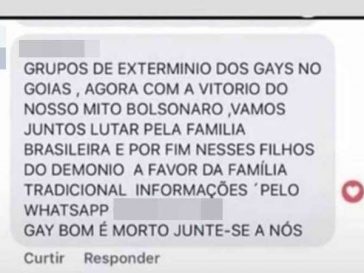 Homo-uitroeiingsgroep in Goiás