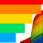Schwulenflagge in Copan