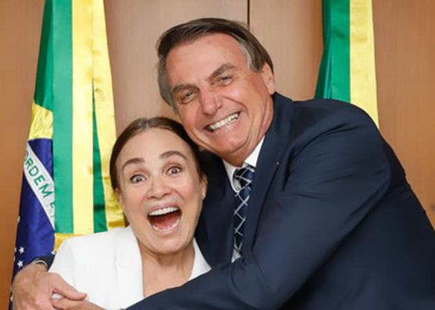 Régina Duarte et Jair Bolsonaro