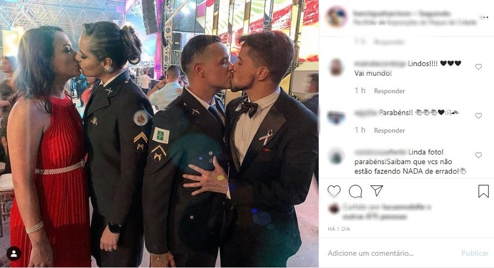 PMs gays se beijam no DF
