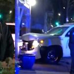 barpm st louis police suv crashed building officers handcuffed owner yelling at bystander 1