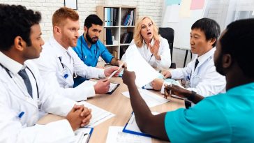 doctors argue business meeting gender affirming care transgender rights