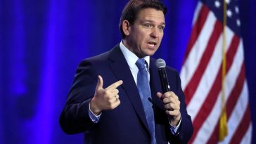 102344272 des moines iowa march 10 florida gov ron desantis speaks to iowa voters gathered at