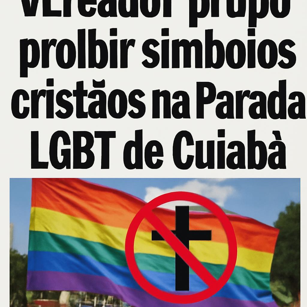 Projeto prevê multa de R$ 50 mil para uso de símbolos religiosos cristãos na manifestação LGBTQIAPN+