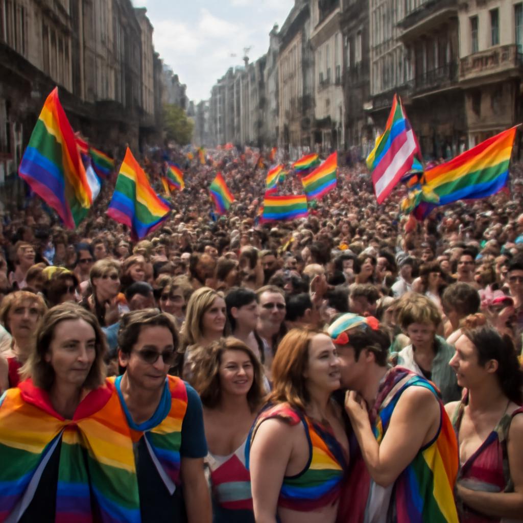 Evento em Bruxelas destaca união e defesa dos direitos da comunidade LGBTQIA+ com multidão histórica