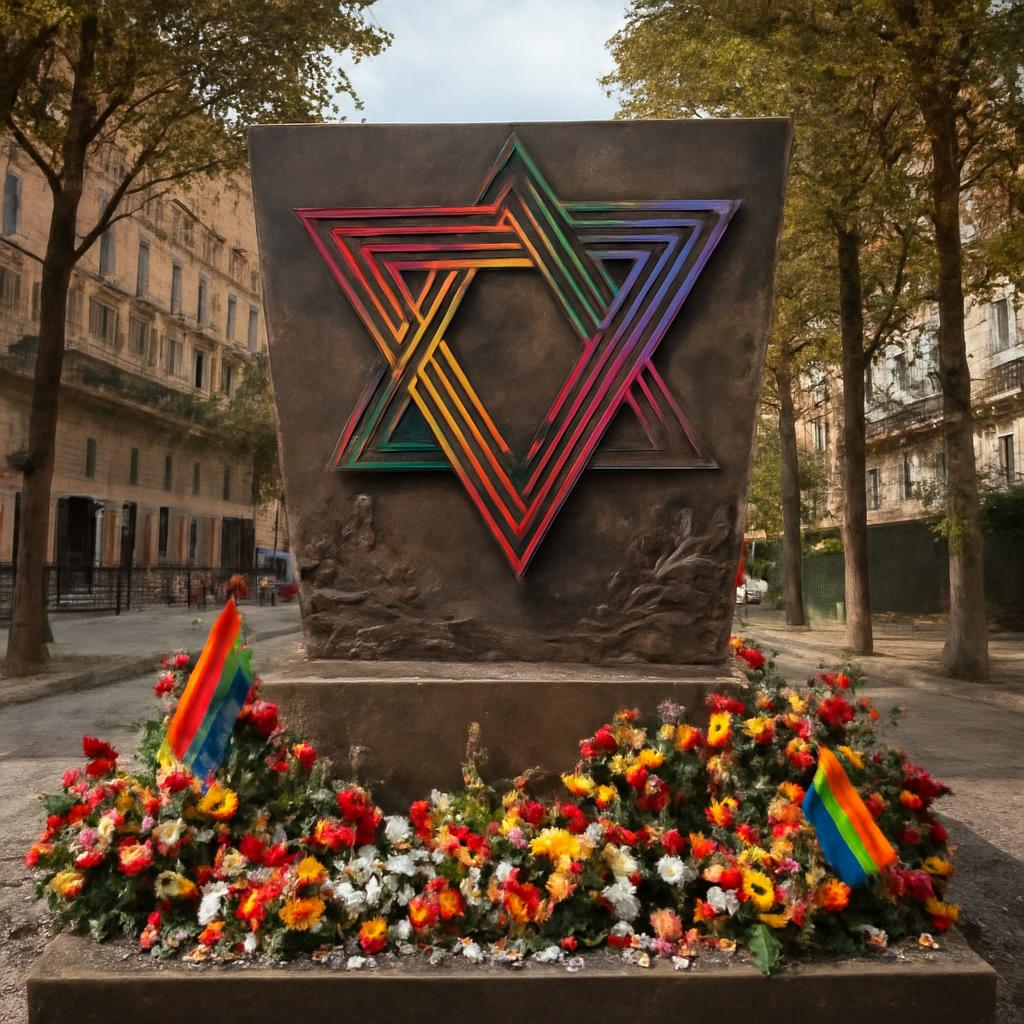 Monumento forma baccheta mágica para homenagear vítimas LGBTQIA+ e fortalecer luta contra o apagamento histórico