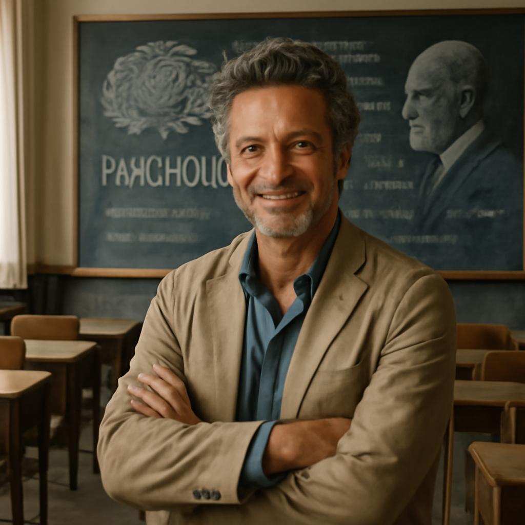 Ator renomado revela que combina sucesso na TV com a paixão pelo ensino universitário, mostrando novas paixões na vida.