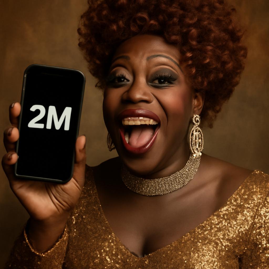 A primeira rainha negra do Drag Race a atingir essa marca celebra seu sucesso e visibilidade