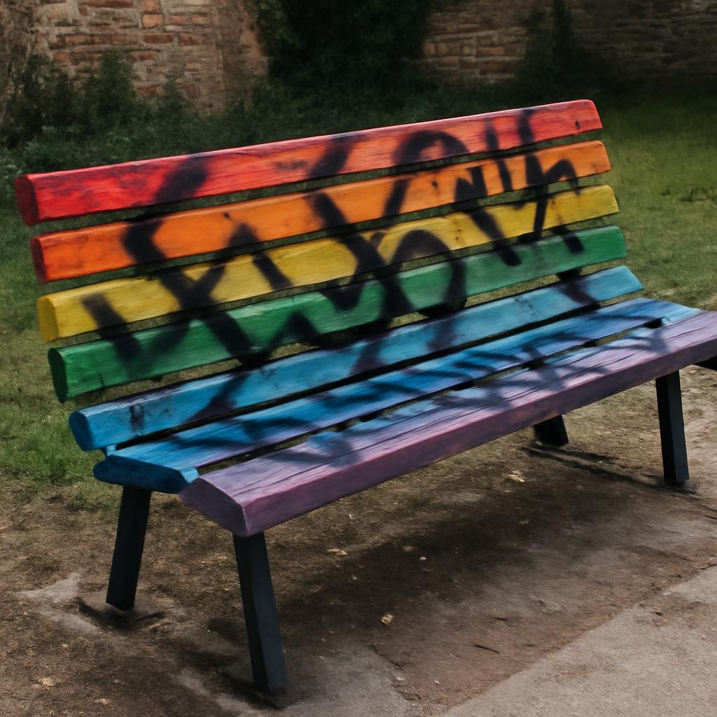 Intolerância ressurge em ato contra símbolo da comunidade LGBTQIA+