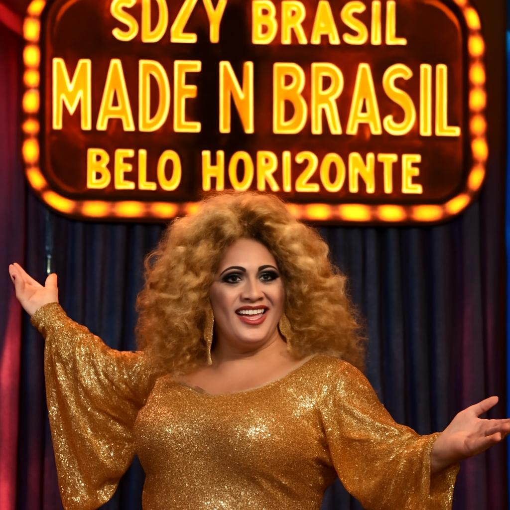 A drag queen promete uma noite divertida com histórias e músicas que encantam o público LGBTQIA+