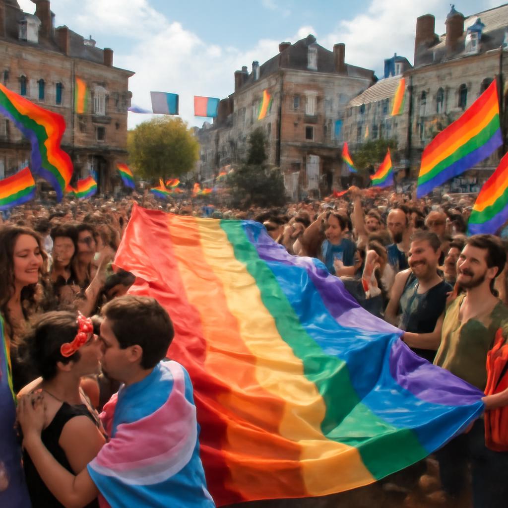 A cidade se transforma em um arco-íris de eventos e ações de apoio à comunidade