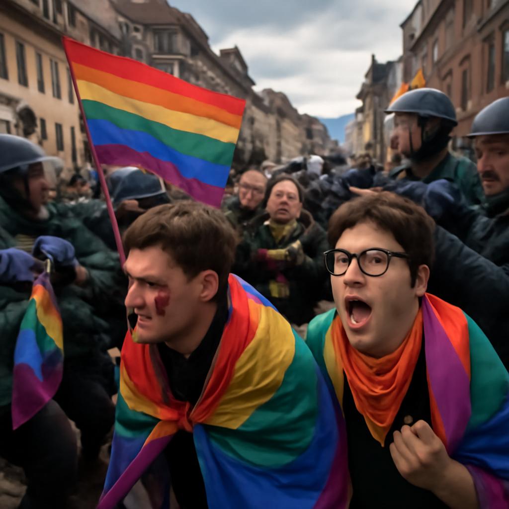 Ativistas enfrentam hostilidade em ato por direitos LGBTQIA+ e segurança