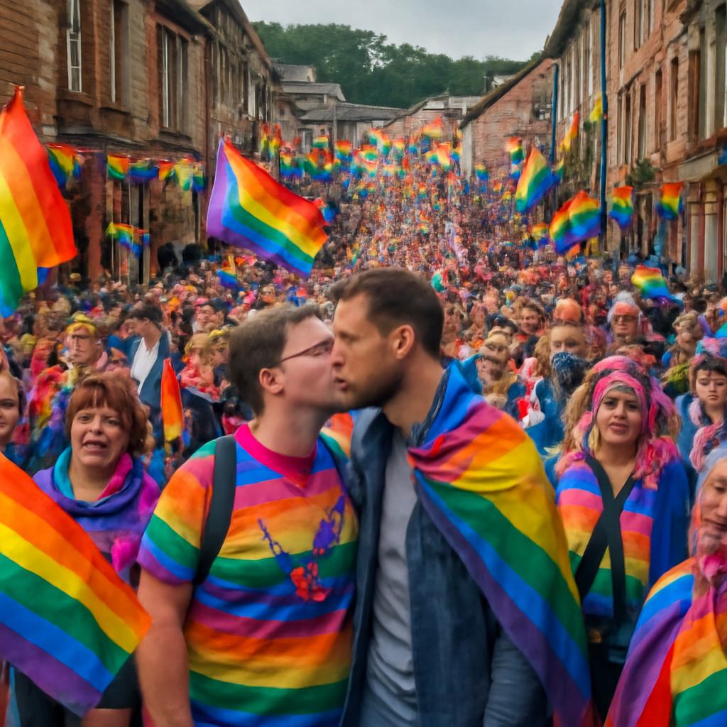 Comunidade LGBTQIA+ de Holmfirth, Reino Unido, se une em evento cheio de arte, música e acolhimento