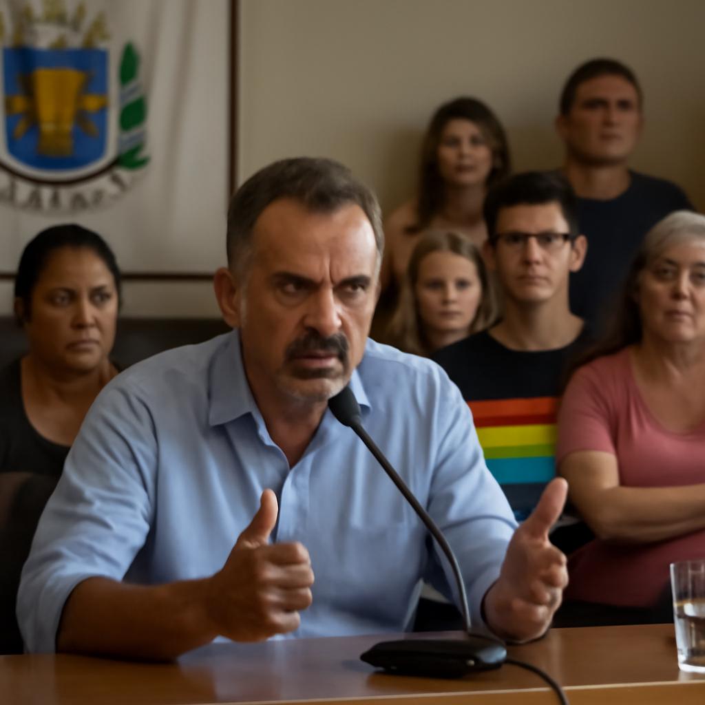 Após cumprimentar vereadora com beijo, parlamentar dispara frases ofensivas em sessão