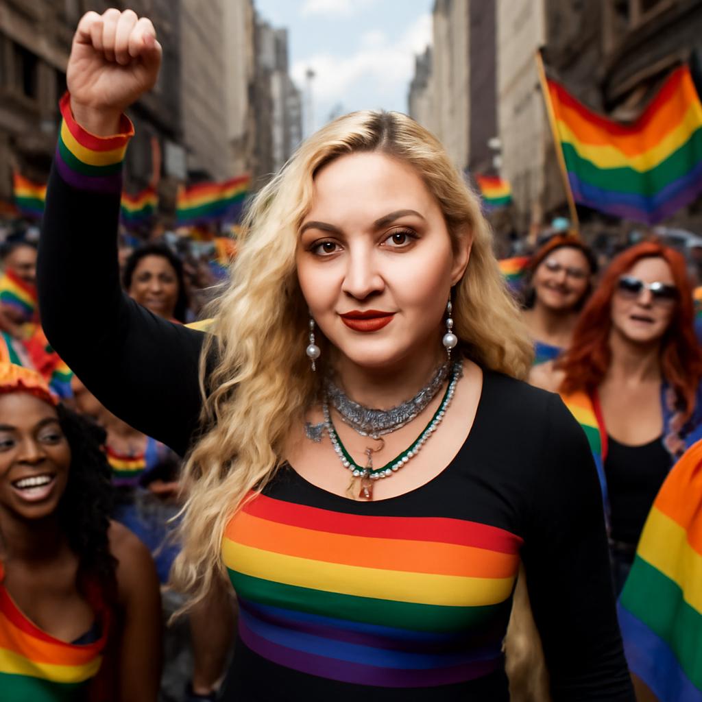 A rainha do pop compartilha fotos poderosas e ousadas para celebrar o mês do orgulho LGBTQIA+