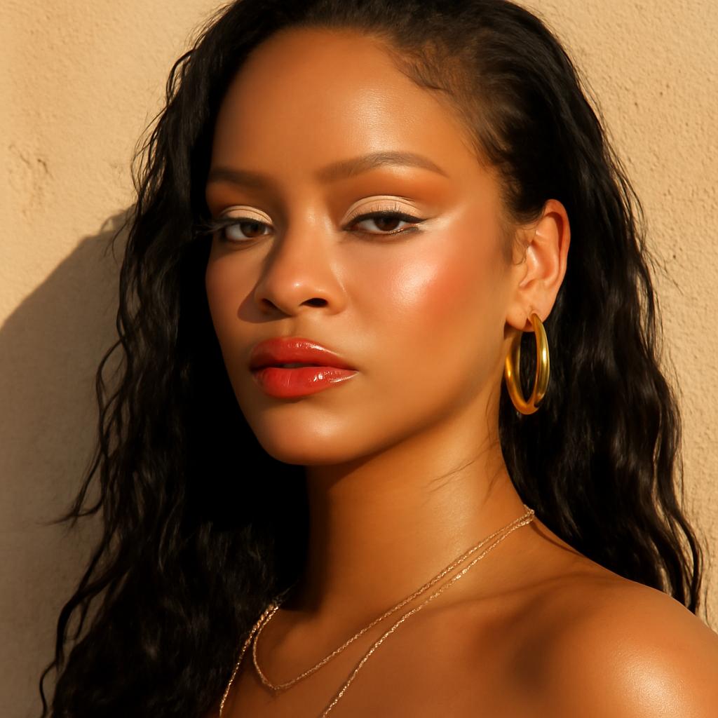 Dous lápis preto, Rihanna aposta no branco para iluminar o olhar e revolucionar o make-up da estação