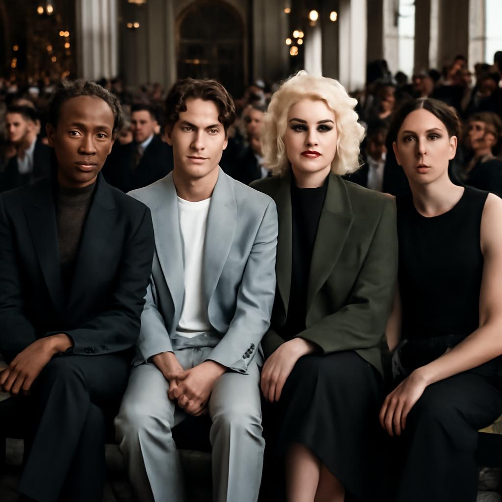 Celebridades e ícones queer marcaram presença na passarela de Dior Homme em Paris, celebrando diversidade e estilo