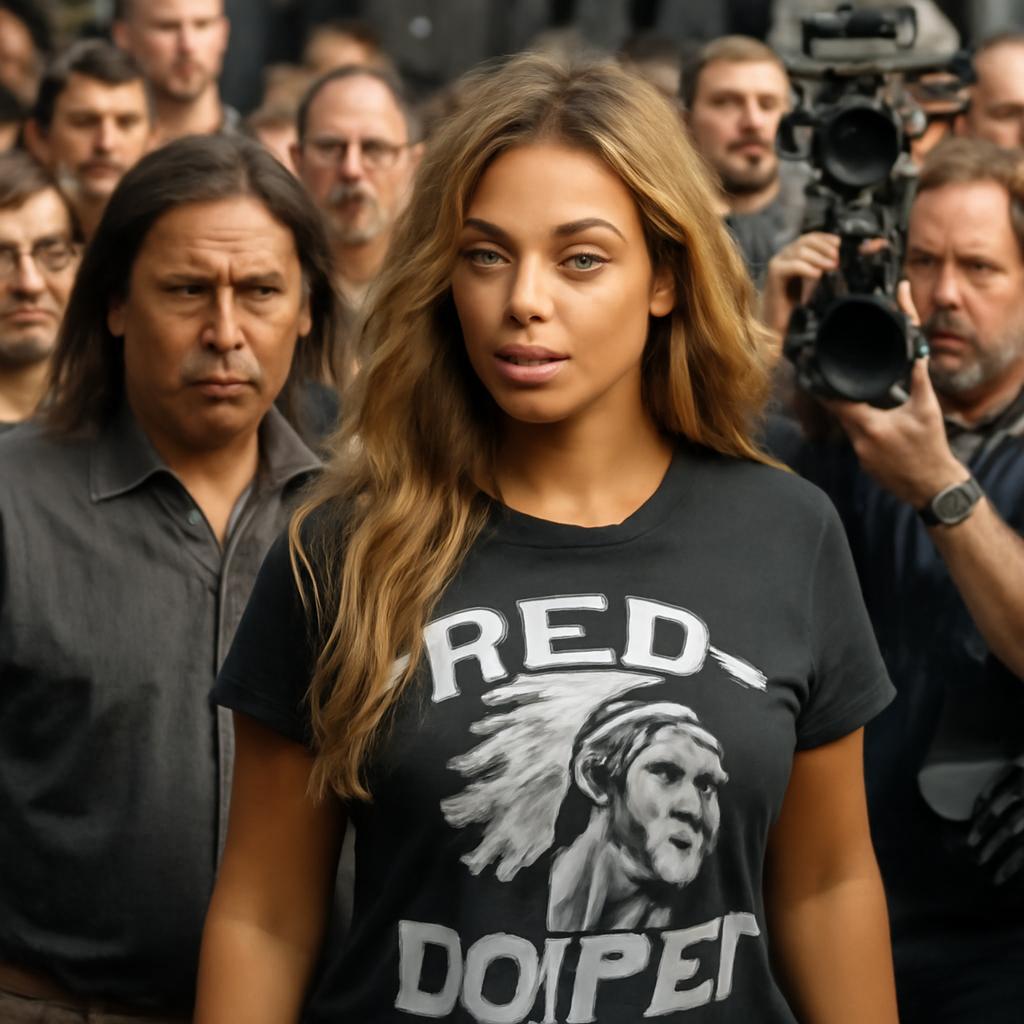 Cantora é criticada por mensagem em camiseta que rotula nativos americanos como 'inimigos da paz'