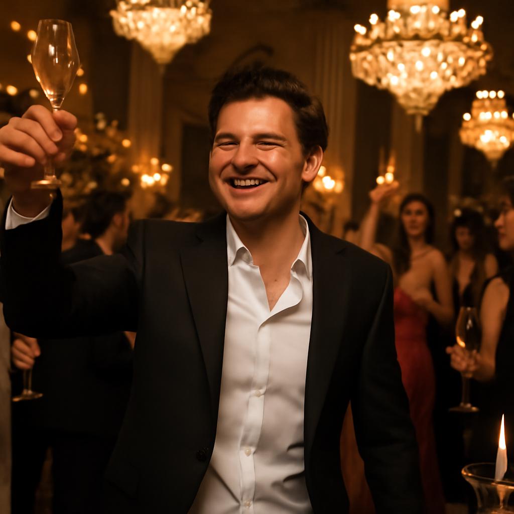 Ator dança com convidada glamourosa em iate VIP após badalado casamento de Jeff Bezos em Veneza