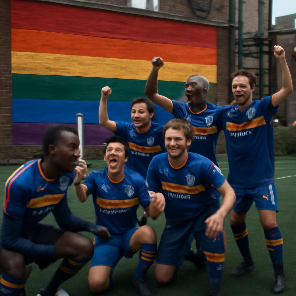 No Stonewall FC, ser gay e futebolista é sinônimo de respeito, inclusão e sucesso esportivo em Londres, Reino Unido.