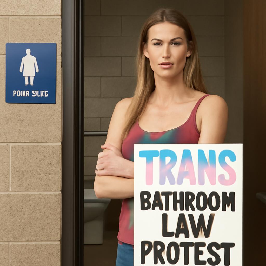 Rihanna Kelver usou banheiro feminino no Capitólio do estado para denunciar legislação transfóbica