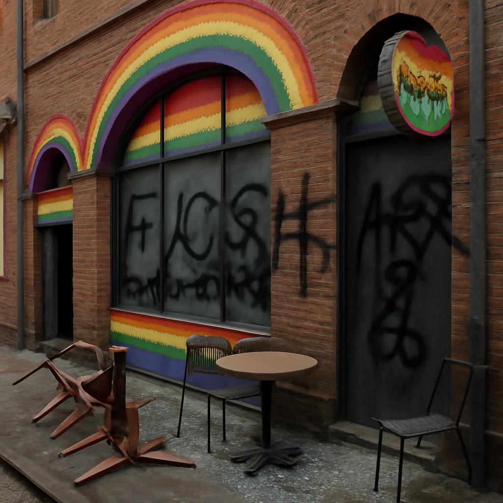 The Laird e Eagle Leather sofrem ataques com pichações ofensivas, mas seguem firmes e acolhedores para a comunidade queer