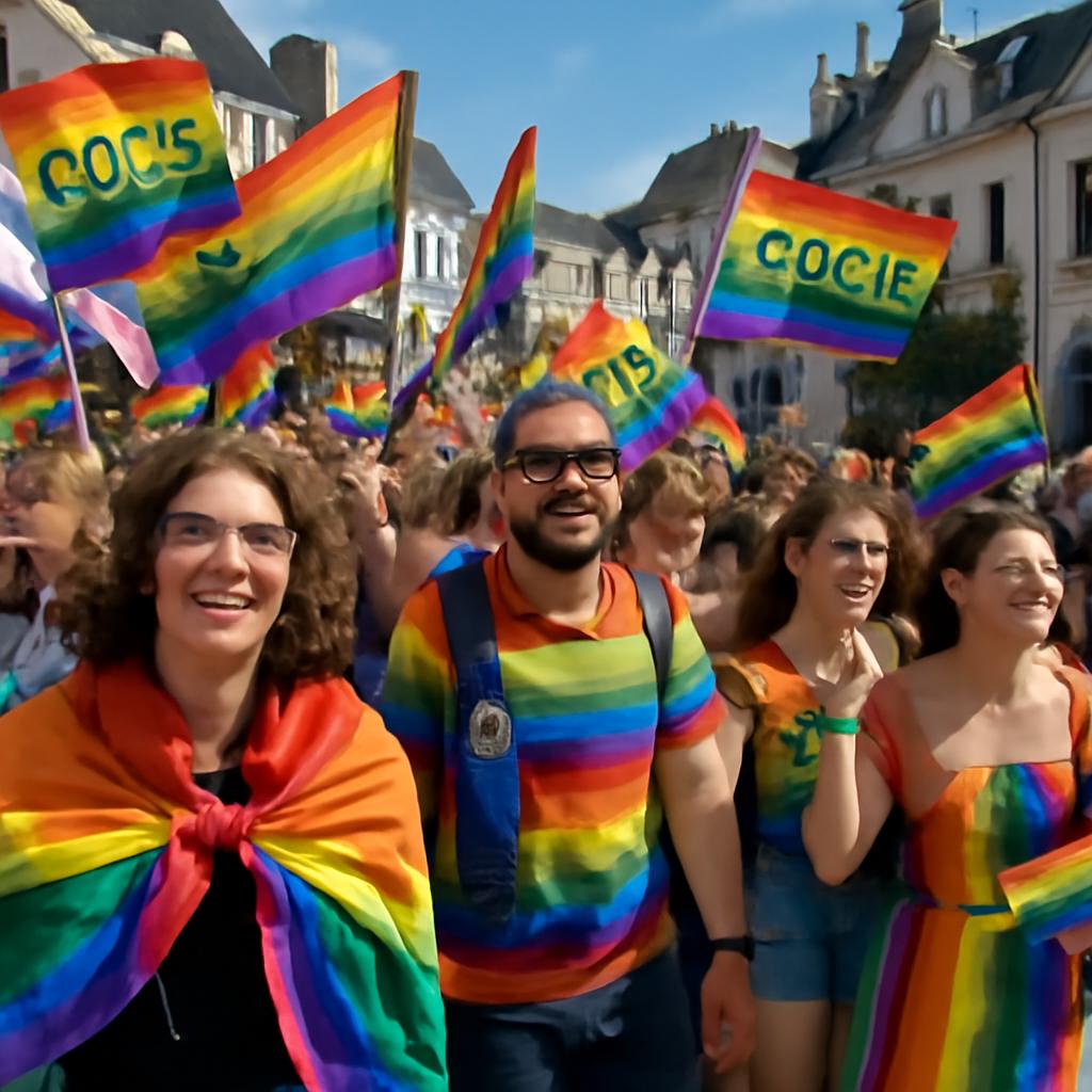 Evento histórico reuniu moradores e visitantes para celebrar diversidade e fortalecer direitos na ilha de Groix