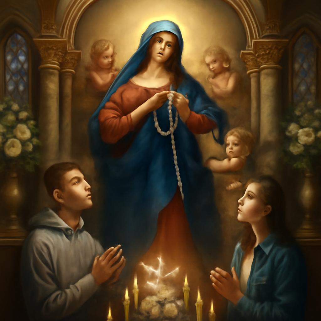No santuário dedicado à Maria que Desata os Nós, um novo altar simboliza fé e renovação em tempos de crise