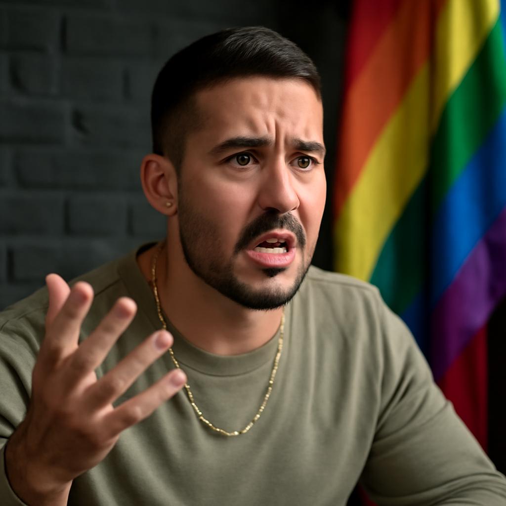 Influenciador se irrita com cobranças e desabafa sobre representatividade LGBTQIA+ nas redes sociais.