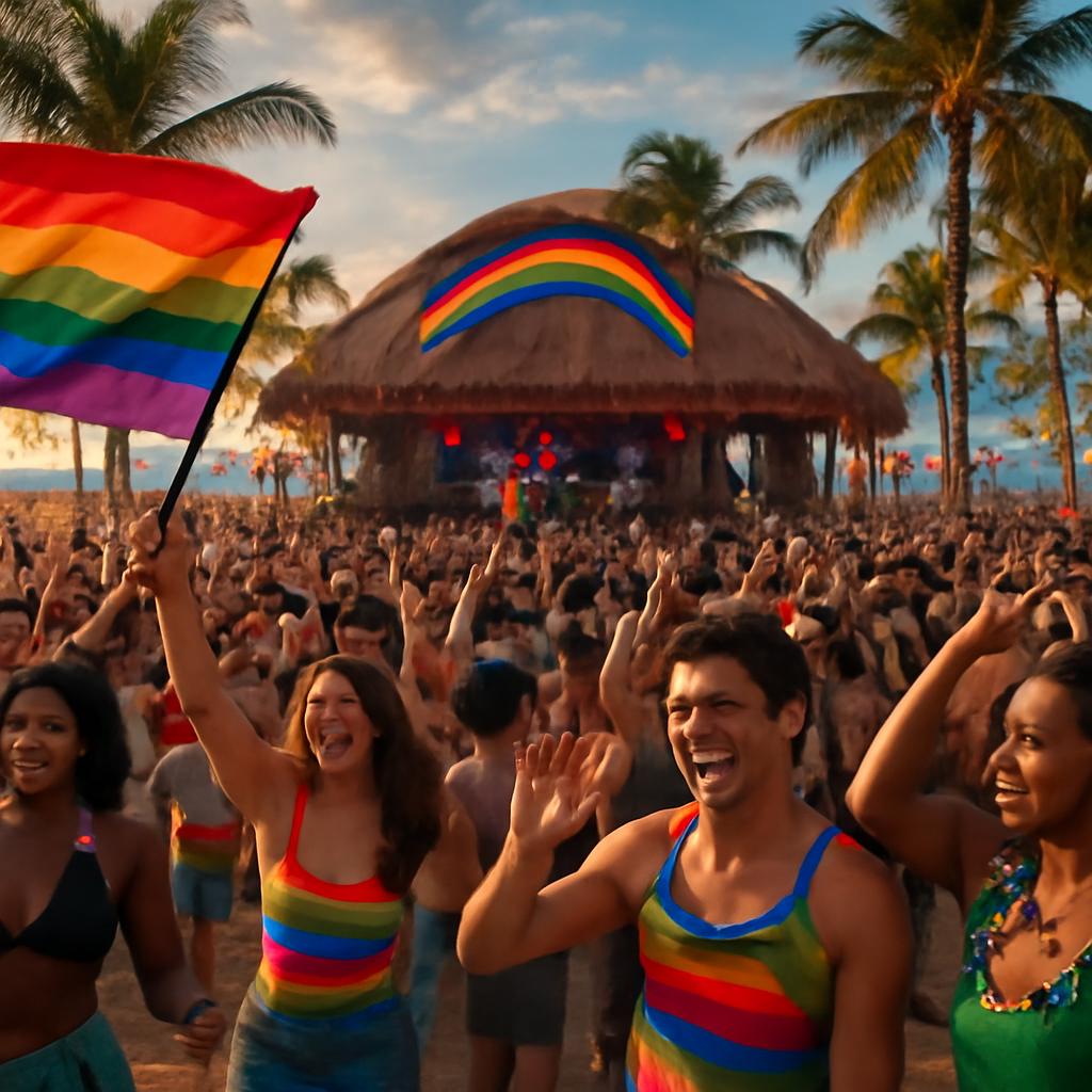 Entre eletrônica, swingueira e reggae, festival reúne grandes nomes e promete agitar o público LGBTQIA+ na areia