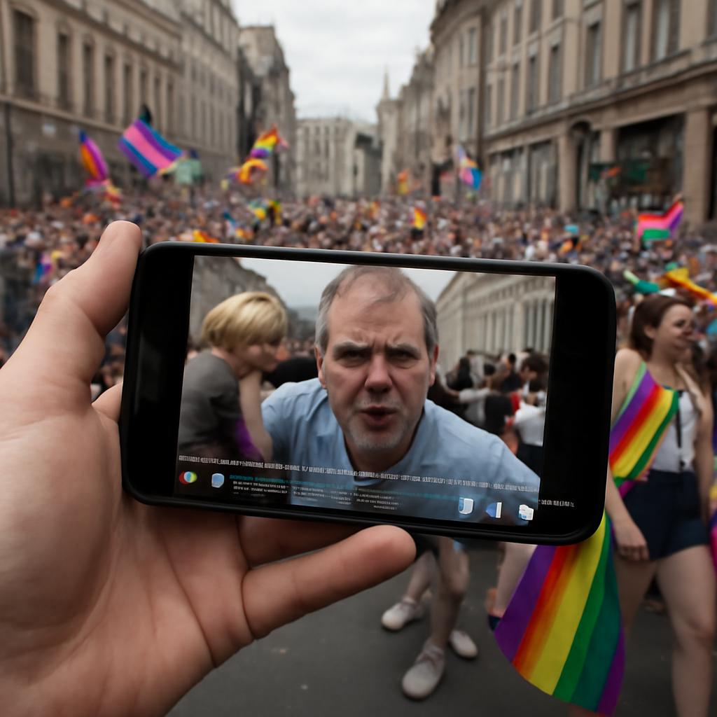 Influenciador recebe lucro em vídeo que zoa pessoas LGBTQ+ no Pride, mesmo após denúncias e políticas contra discurso de ódio