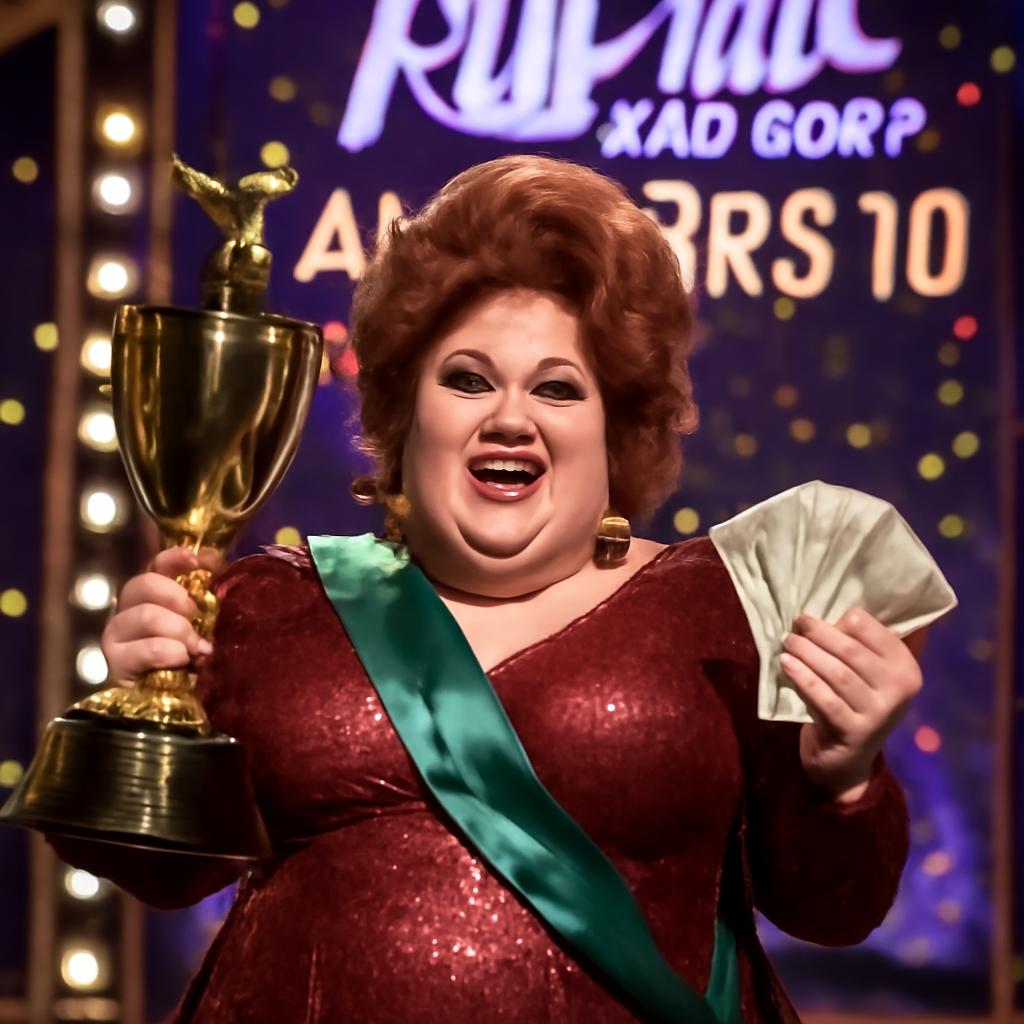 Depois de quatro tentativas, Ginger Minj conquista a coroa e entra para o Hall da Fama Drag Race