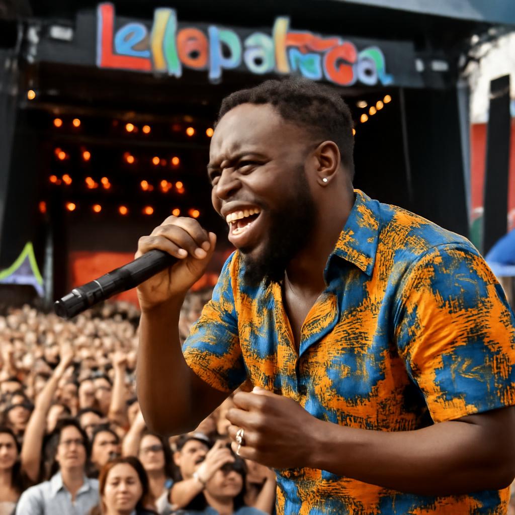 O cantor franco-haïtiano leva seu som vibrante e romântico para o palco principal do festival em Paris