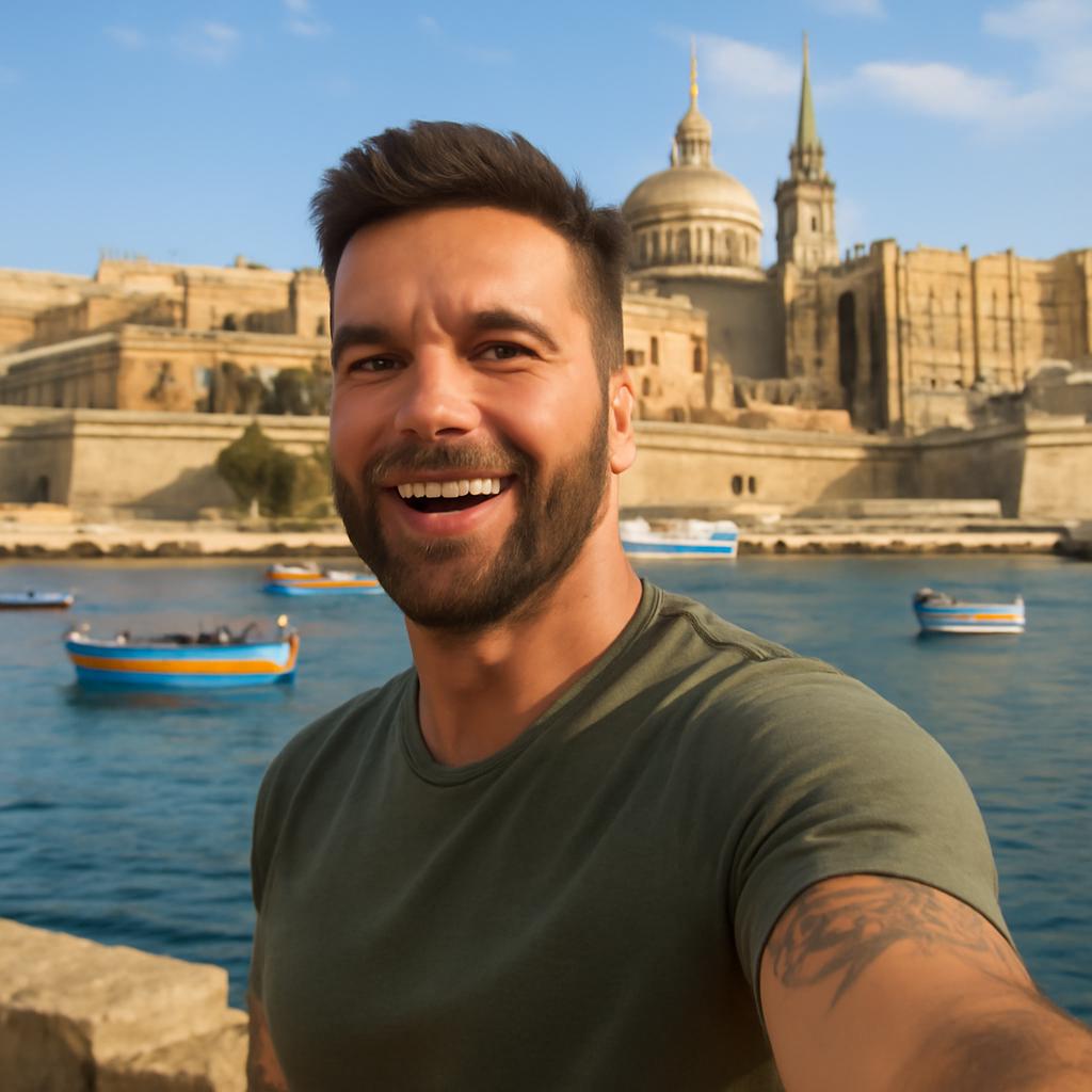 Cantor porto-riquenho se derrete pela hospitalidade e charme de Malta em posts nas redes sociais