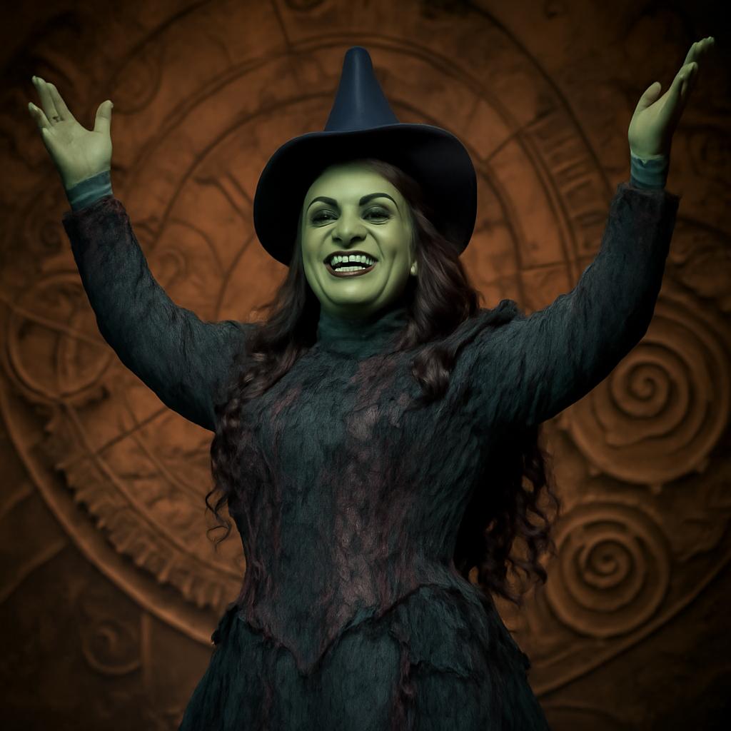 A estrela drag interpreta Madame Morrible no musical em São Paulo, trazendo representatividade e talento ao palco