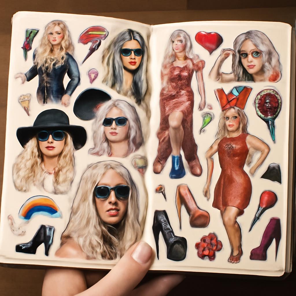 My Sticker Dress-Up: Going Gaga traz mais de 400 adesivos para celebrar a diva pop em grande estilo