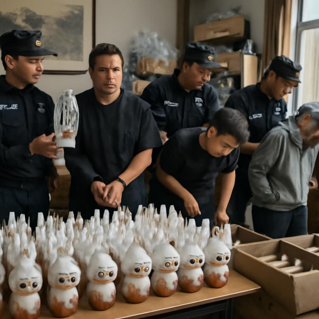Polícia apreende 5 mil brinquedos falsos da marca Pop Mart, muito desejada por celebridades internacionais