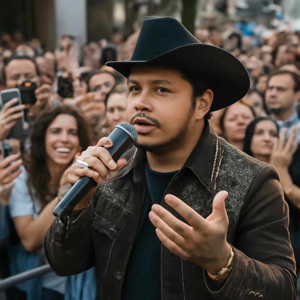 Cantor mexicano fala sobre show em Lagos de Moreno e a repercussão do beijo em fã no palco