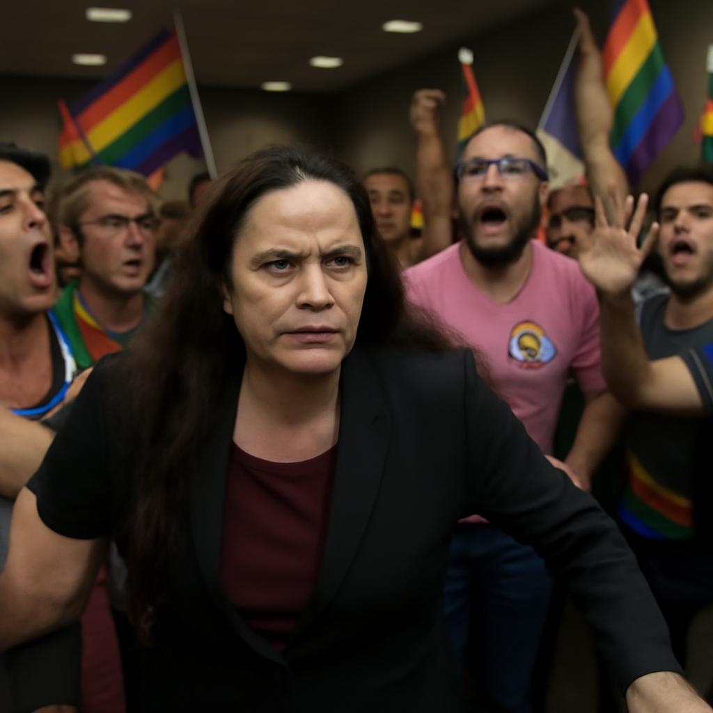 Vereadora enfrenta hostilidade ao tentar discursar em evento estadual LGBT+ e é retirada sob vaias e gritos