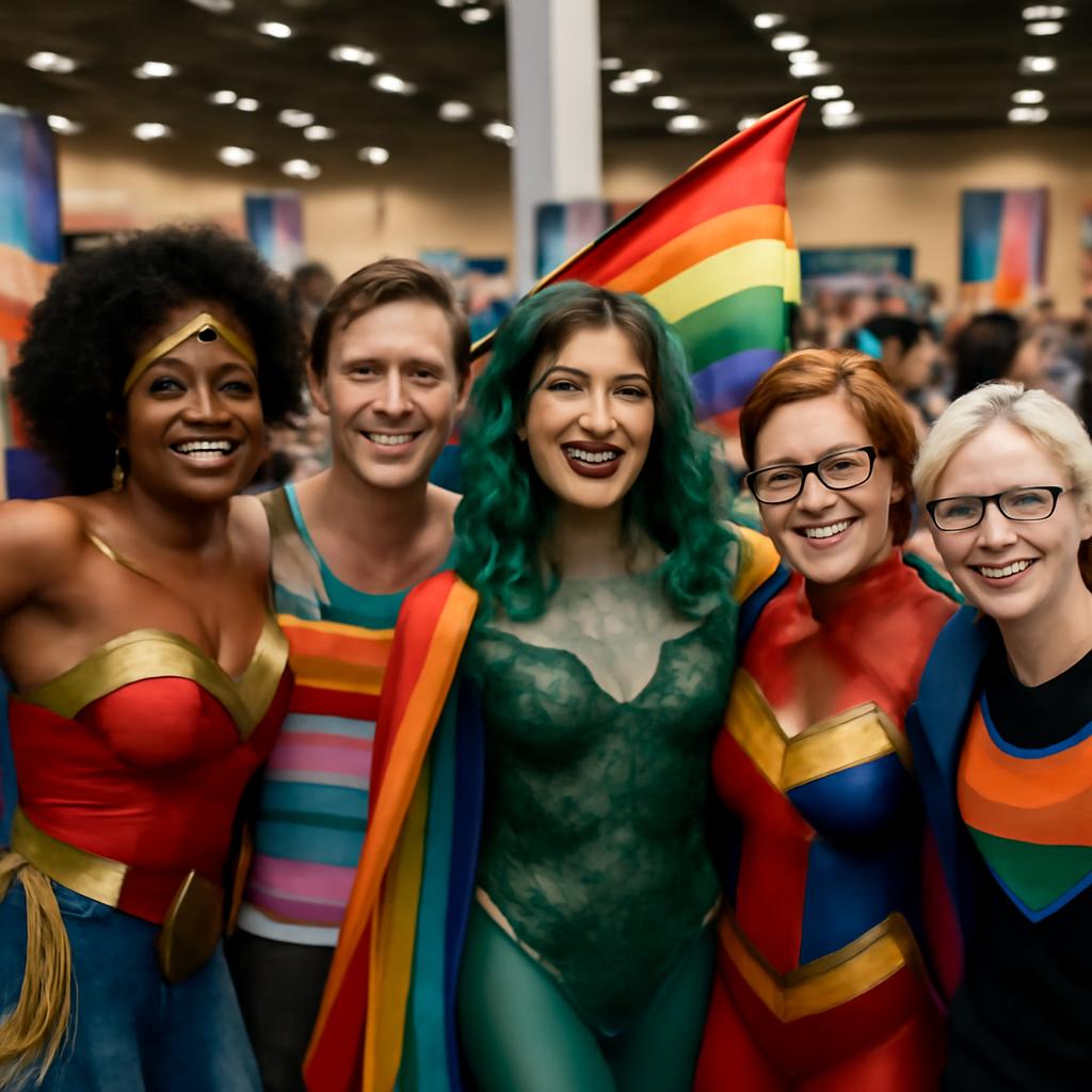 Evento em Tampa, EUA, reuniu fãs e artistas em painéis sobre representatividade e expressão de gênero