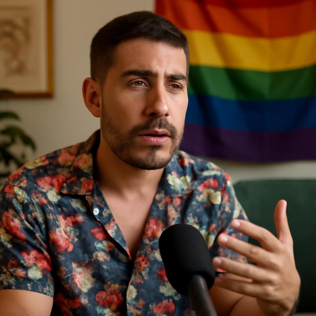 Influenciador responde seguidor e reforça que não tenta parecer hétero, valorizando estilos diferentes dentro da comunidade LGBTQIA+