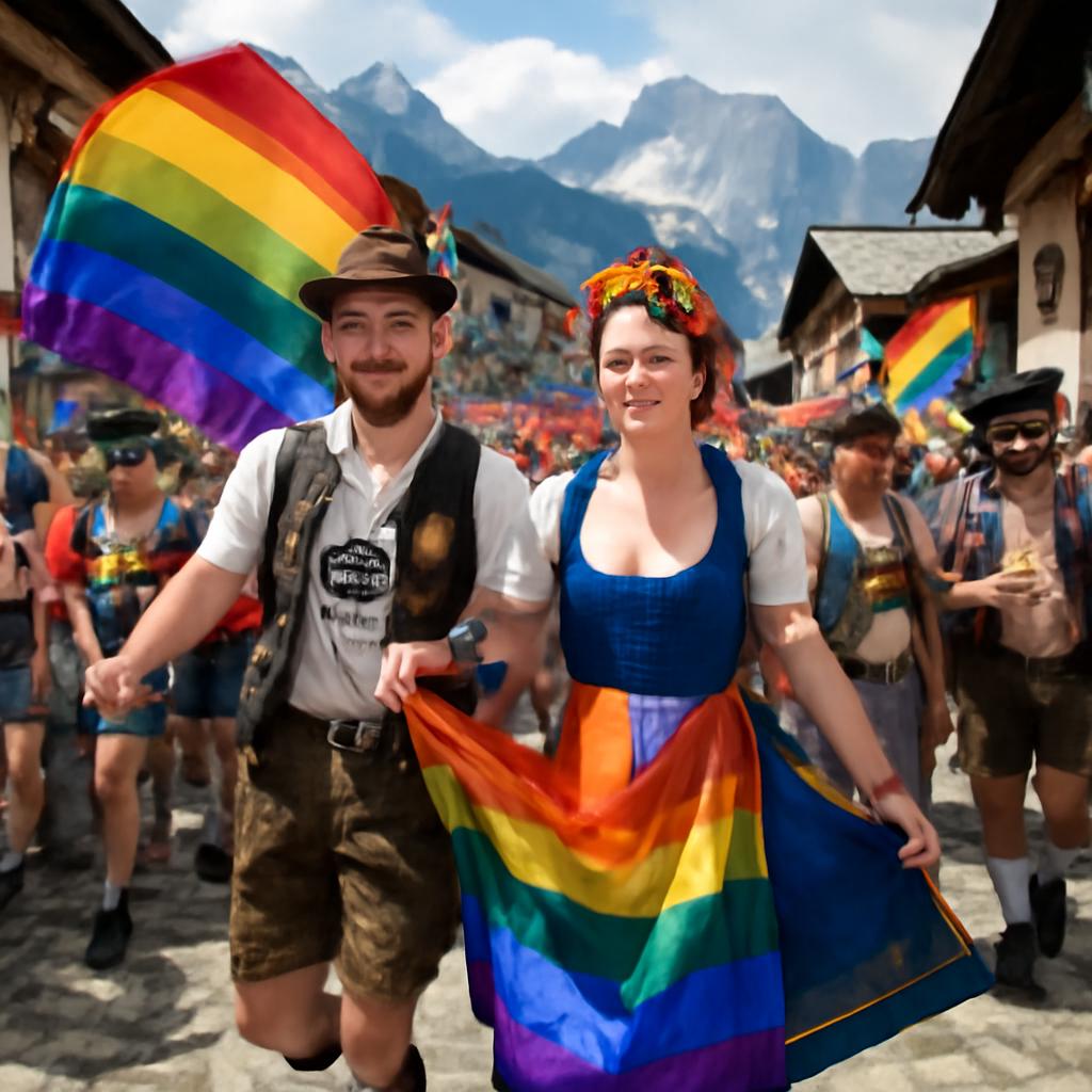 Evento histórico celebra visibilidade queer em Berchtesgaden, superando preconceitos e fortalecendo a comunidade local