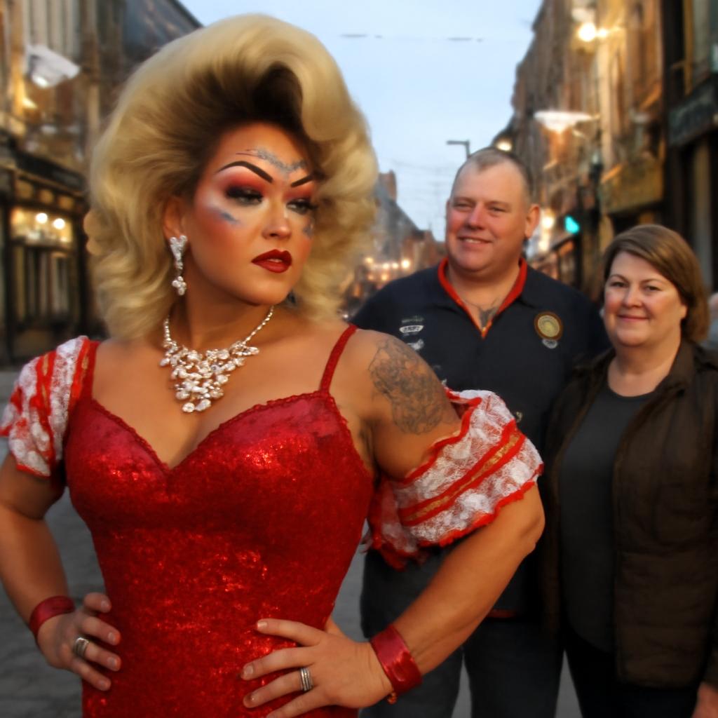 Steele Quinnell, neto de craques do rugby galês, brilha como Heidi Heights no cenário drag do País de Gales