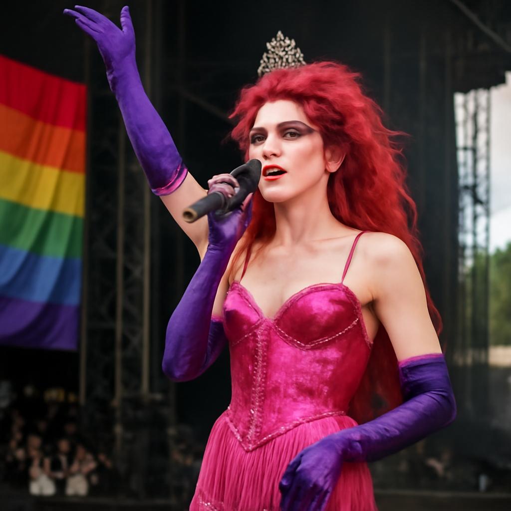 A artista americana mistura estética camp e empoderamento LGBTQIA+ em show único na França