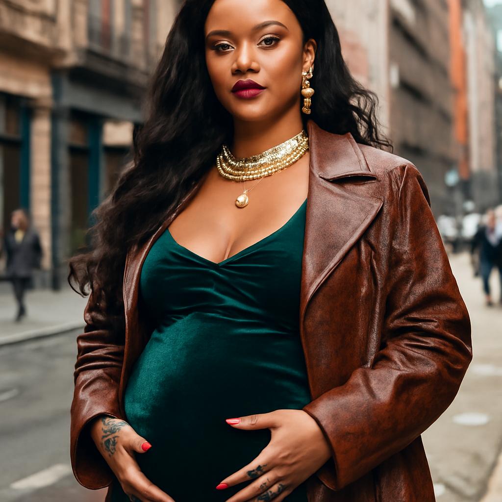 A cantora exibe looks autênticos e cheios de personalidade enquanto espera seu terceiro filho em Beverly Hills