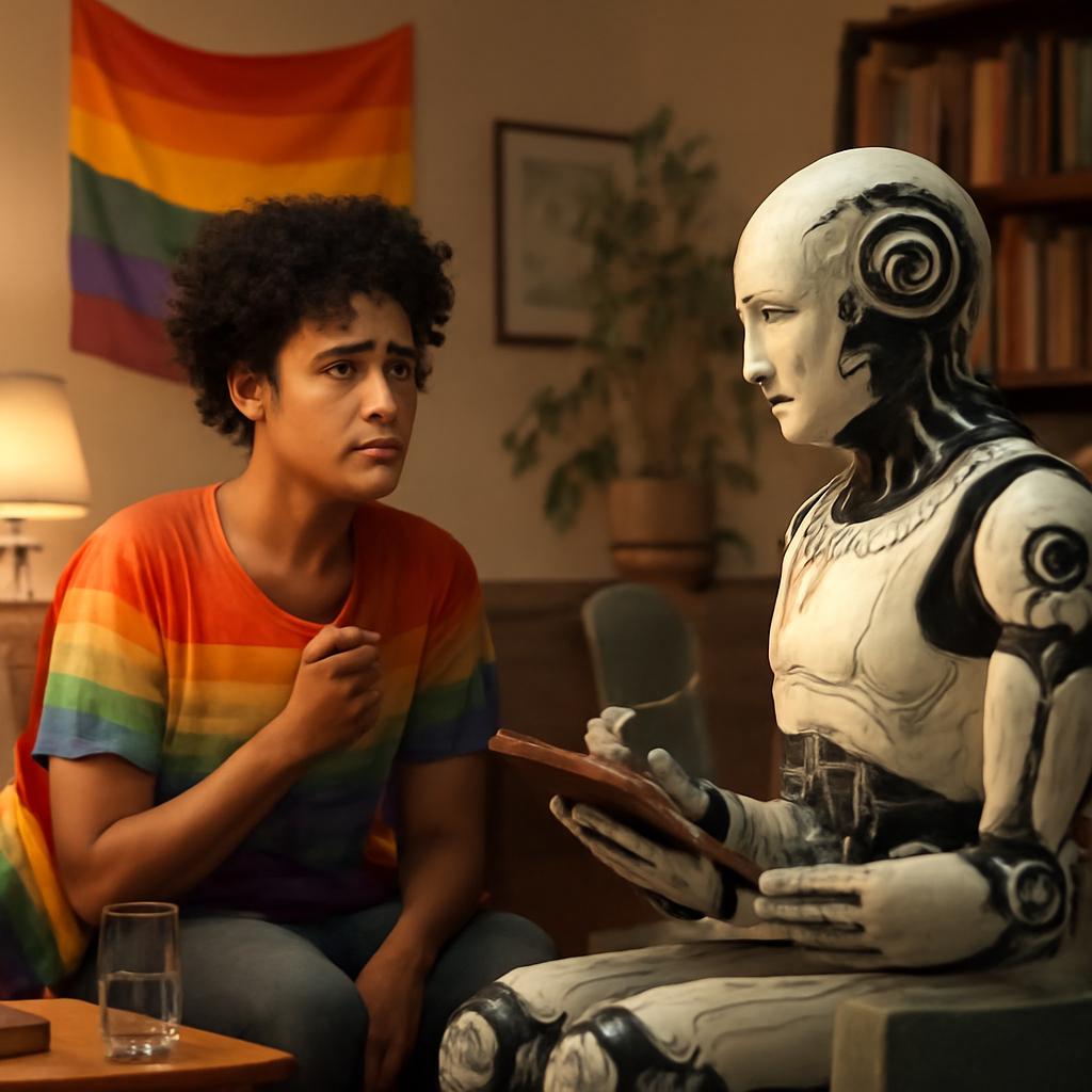 Descubra como a inteligência artificial pode ajudar ou dificultar o acesso à terapia para a comunidade queer.
