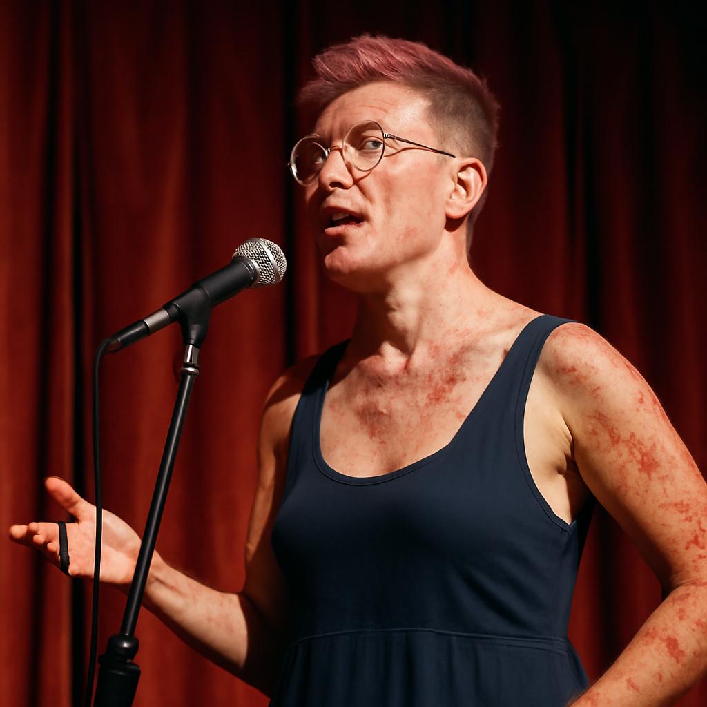 Christopher McAuley estreia solo 'Itch', unindo circo, identidade queer e a luta contra o eczema