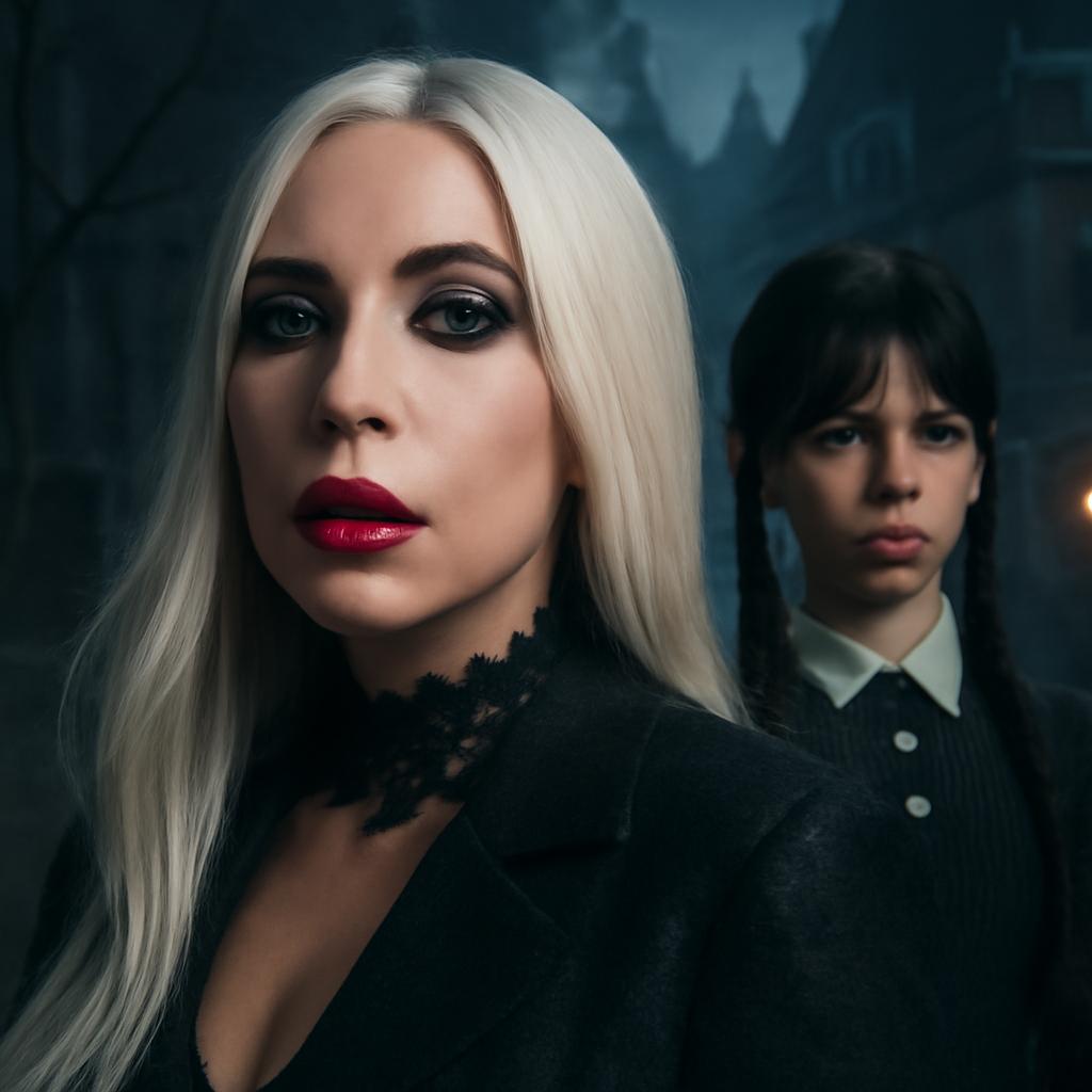 A estrela aparece em evento gótico para divulgar 'The Dead Dance', trilha da nova temporada