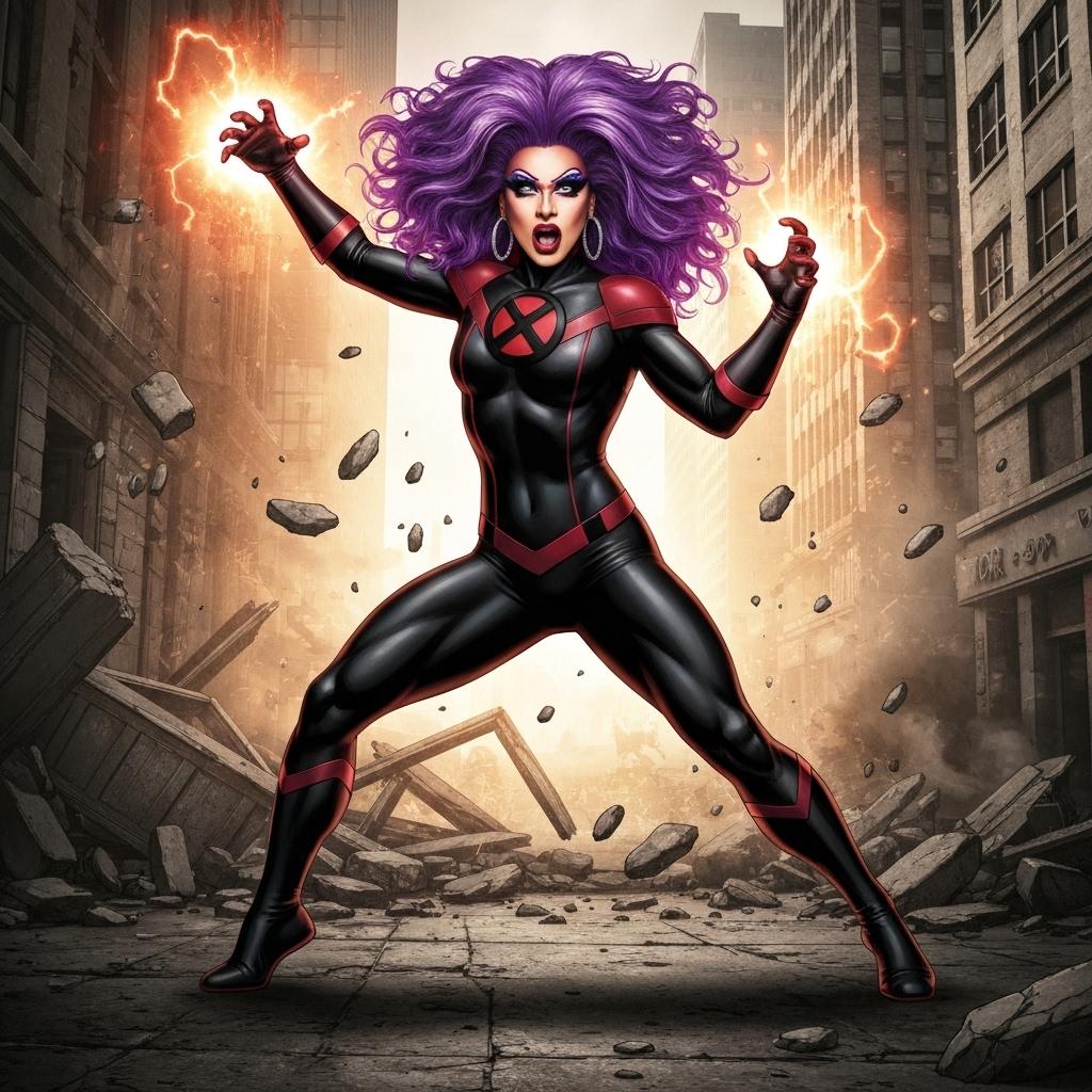 Drag queen e atriz Jinkx Monsoon quer trazer representatividade trans para o papel icônico de Mística em X-Men
